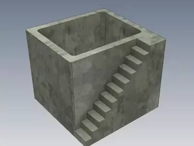 LADDER FLOWERPOT 3D print model