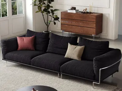 Parisian interior scene 3D model