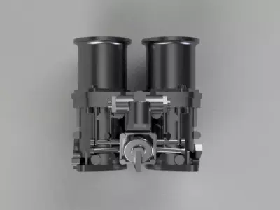 Miniature Carburetor Webber 40 idf - scale 1-8 3D print model