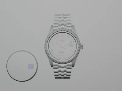 Wristwatches - Rolex datejust golden  3D model