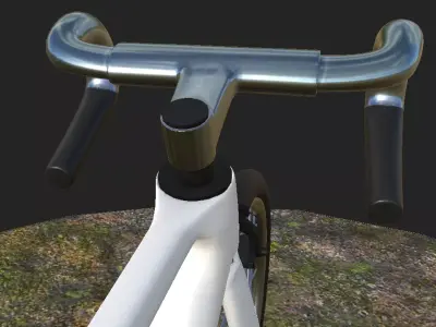 Futuristic Racing Bicycle  LEVEL Series High-Poly 3D Model Low-poly 3D model