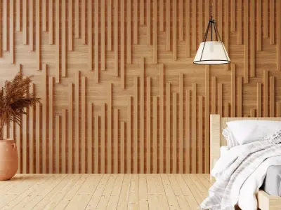 Wall wood V04 for your interior wall wood 3D model