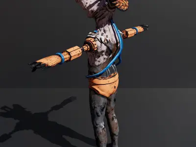 Humanoid Alien Creature named Cheed Free 3D model