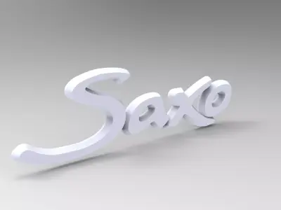 Saxo and citron MONOGRAMME  3D print model