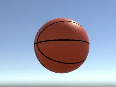 BasketBall Asset FBX Low-poly 3D model