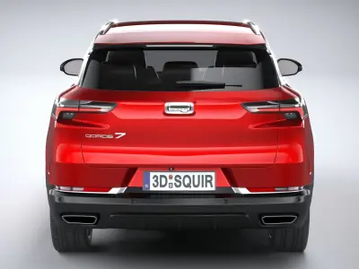 Qoros 7 2021 3D model