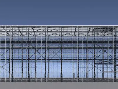 Warehouse under construction 25i33 3D model