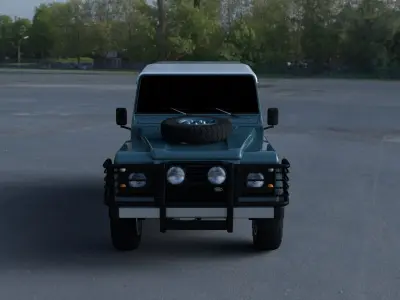 Land Rover Defender 90 Station Wagon HDRI 3D model