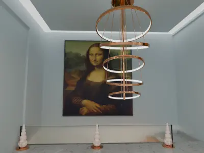 Luxury Mansion 3D Model with exterior and interior 3D model