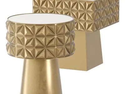 SIDE TABLE BESTO ROUND AND SQUARE 3D model