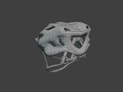 Cycle Helmet 3D model Low-poly 3D model