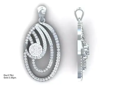 Luxury  pendant for 3D printing 3D print model purchase