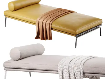 Fabric Day Bed 3D model