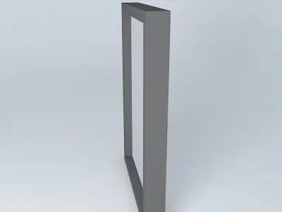 Transport rectangular glass frame Free 3D model