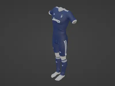 Juventus Sportwear Low-poly 3D model