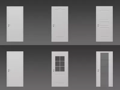 Interior Door Set 3D model