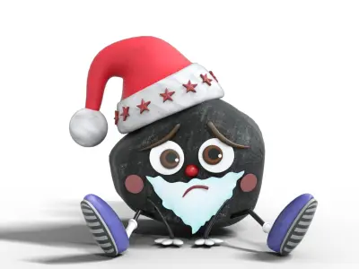 Naughty Christmas Toy Low-poly 3D model