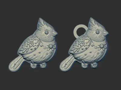bird cookie decor 3D print model