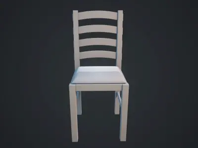 Dining chair 1 BPR Low-poly 3D model