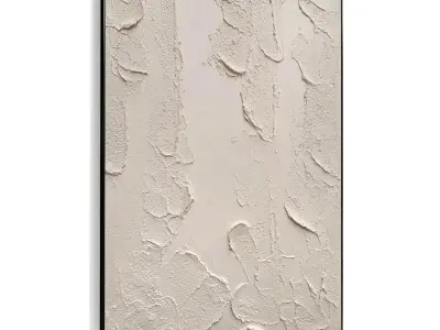 Plaster Two Photo Frame 418 Low-poly 3D model