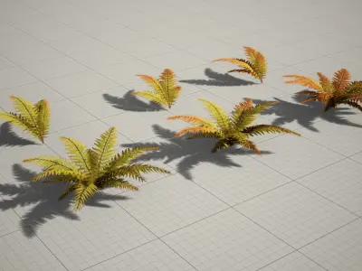 Big Fern - High Quality Low-Poly Models -UE4-Unity-Vray-Corona Low-poly 3D model