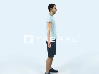 Jest 01K Animated Rigged Summer Casual Man Low-poly 3D model