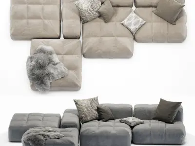 Arravanti Sofa tufty 3D model