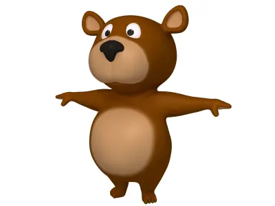 Bear Cartoon 3D model
