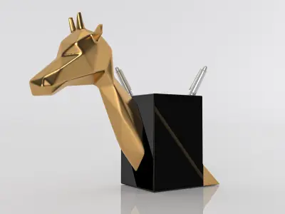 Giraffe Luxury Pencil Holder ready for printing and selling 3D print model
