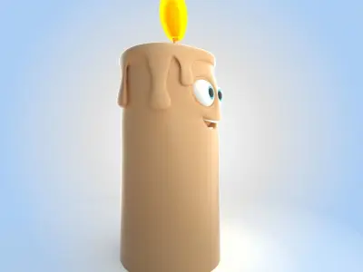 Candle 3D model 3