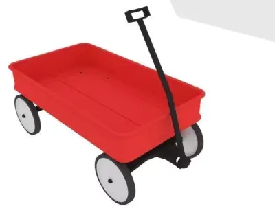 Toy Wagon 3D model