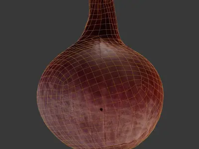  Red Onion 3D Scan Low-poly 3D model