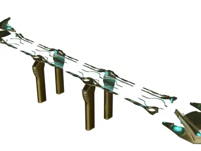 Energy Sci-fi Bridge  3D model