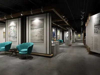 museum Low-poly 3D model