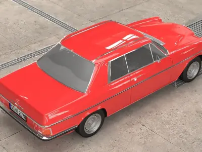 1968-1975 model Mercedes Benz W114 C 280 Coupe 3D model