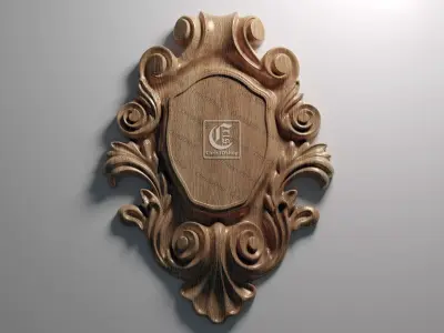 Decorative Plaque 3 - 3D STL Files for CNC  3D model