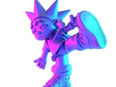 Lil Uzi Vert Heartbrake Air Jordan 1 Cartoon toy 3D print model