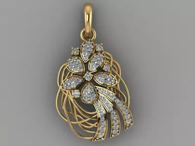 FASION PENDANT 3D model 12
