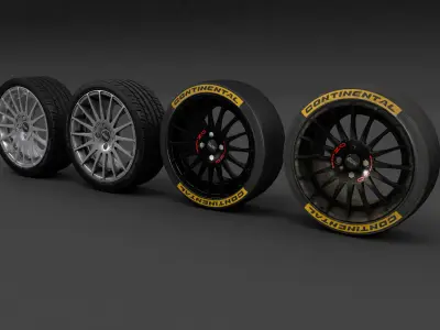OZ Superturismo GT Rim Low-poly 3D model