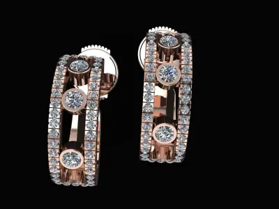 MESSIKA 3D EARRING 3D PRINTING MODEL 3D print model