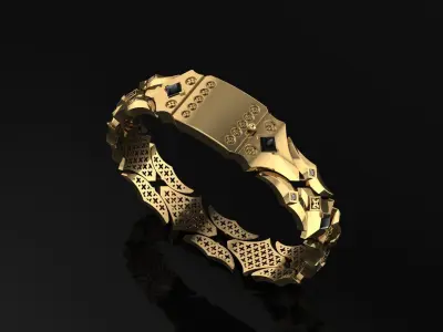 3D Model of braclet for men 3D print model