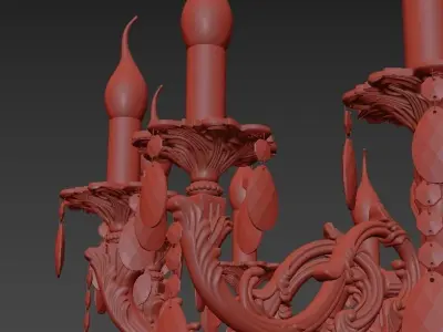 Chandelier Siena E 1 1 12 200 AG 3D model