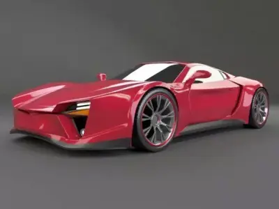 Pantherox sports car concept 3D model