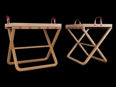 Tray Tot stand Low-poly 3D model