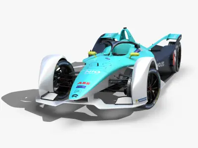 Nio Formula E 2020 Low-poly 3D model