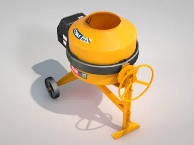 Concrete Mixer 400 Liters 3D model