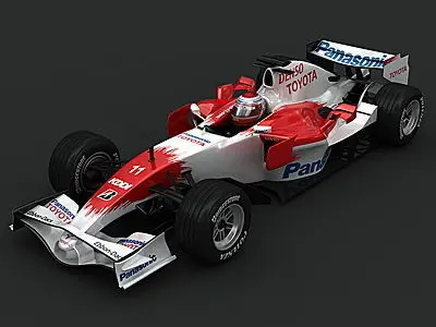 F1 2008 Toyota TF108 3D model