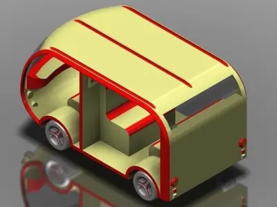 Public Service Vehicle Concept Free 3D model