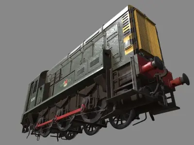 Class 08 Diesel Low-poly 3D model
