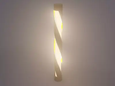 lamp 3D model wolf Low-poly 3D model